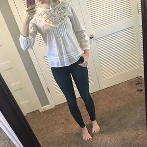 A&F white blouse. Size small.